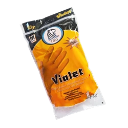 دستکش ویولت تک رنگ ساق بلند M