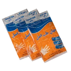  دستکش یکبار مصرف جهان طب (هر کارتن شامل ۱۰۰ بسته)
