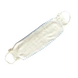 لیف پشتی سفید حاشیه دار